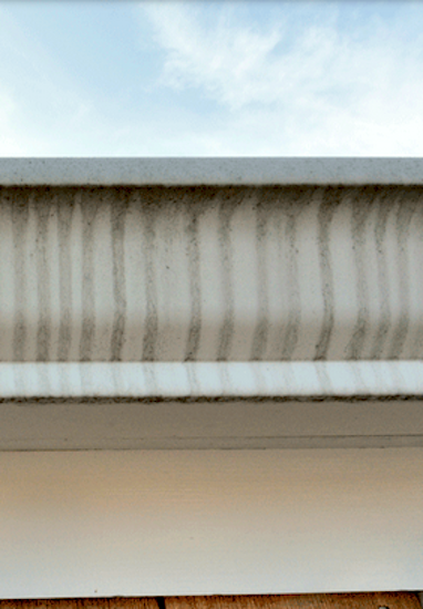 Stubborn Stains on Gutters